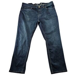 Beverly Hills Polo Club Jeans Mens 42x30 Blue Denim Stretch Comfort Straight Leg